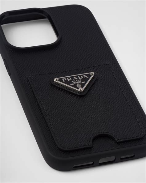 Saffiano leather cover for the iPhone 14 Pro 